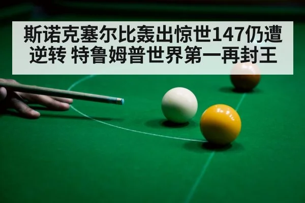斯诺克塞尔比轰出惊世147仍遭逆转 特鲁姆普世界第一再封王